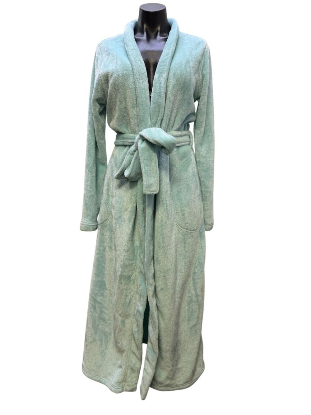 UGG Plush Blue Belted Robe Size L